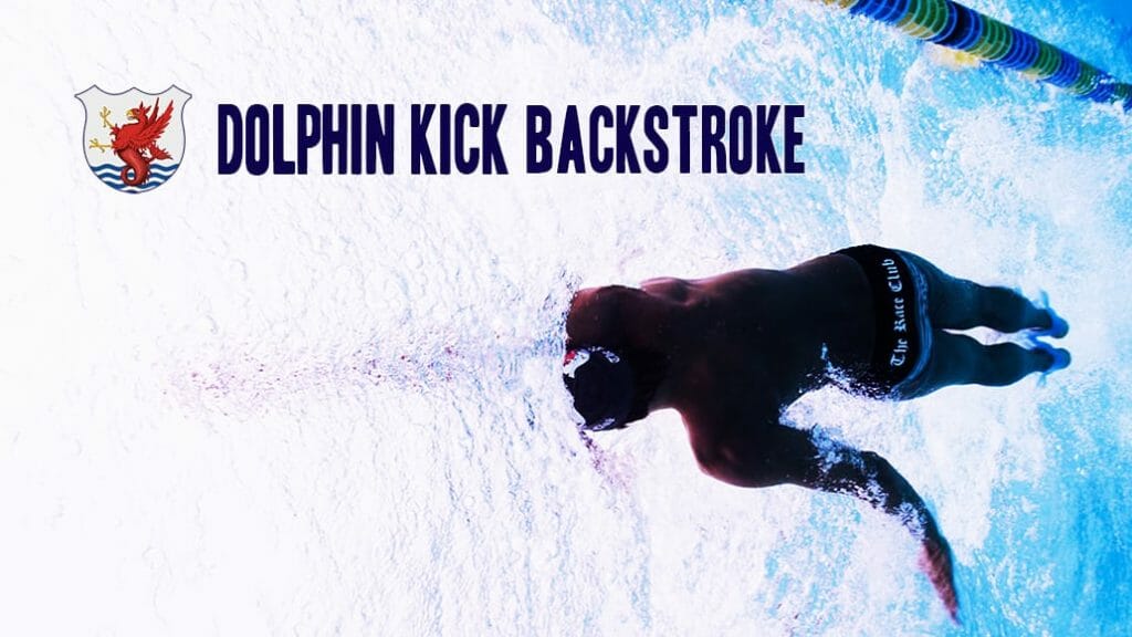 Many swimmers struggle in getting their arms through the stroke cycle fast enough in backstroke.  Dolphin kick backstroke is one of the best ways to learn how to develop a fast stroke rate.