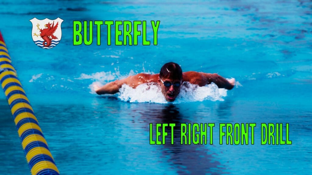 The Left Right Front drill helps the swimmer  keep the body more horizontal during the breath stroke to the front