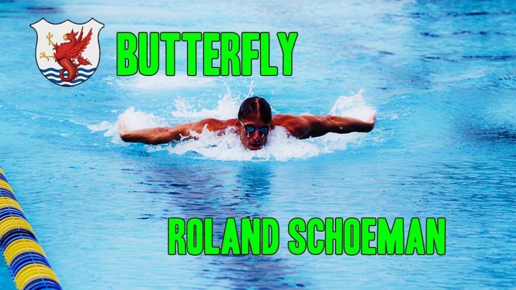 Olympic Champ and former butterfly world record holder Roland Schoeman makes it look easier with his graceful, yet powerful strokes across the pool.