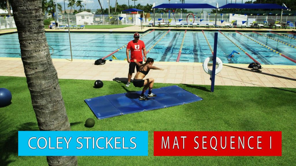 World renowned swim and strength coach Coley Stickels uses an exercise mat to perform a dryland sequence that is both fun and challenging.  Follow along and learn some of the strength training sequences that have made a huge impact in the sport of swimming!
 		
			
				Join the club to access this page! You must purchase one of our Race Club memberships:  The Race Club Membership – 4: Pro, Monthly, The Race Club Membership – 4: Pro, Annual, The Race Club Membership – 4: Elite, Monthly, The Race Club Membership – 4: Elite, Annual, The Race Club Membership – 4: Pro, 4-Month Bundle, The Race Club Membership – 4: Elite, 4-Month Bundle, The Race Club Membership – 4: Premium, Monthly, The Race Club Membership – 4: Premium, 4-Month Bundle, The Race Club Membership – 4: Premium, Annual, The Race Club Membership - Gold – Pro Coach, Monthly, The Race Club Membership - Gold – Elite - Alex Meyer - $375/month or $3500/year, Monthly, The Race Club Membership - Gold – Elite - Dr Megan Cannon $375/month or $3500/year, Monthly, The Race Club Membership - Gold – Premium - Gary Hall Jr - $425/month or $4000/year, Monthly, The Race Club Membership - Gold – Premium - Gary Hall Sr - $425/month or $4000/year, Monthly, The Race Club Membership - Gold – Pro Coach, Annual, The Race Club Membership - Gold – Elite - Alex Meyer - $375/month or $3500/year, Annual, The Race Club Membership - Gold – Elite - Dr Megan Cannon $375/month or $3500/year, Annual, The Race Club Membership - Gold – Premium - Gary Hall Jr - $425/month or $4000/year, Annual, The Race Club Membership - Gold – Premium - Gary Hall Sr - $425/month or $4000/year, Annual, The Race Club Membership – 3, Annual, The Race Club Membership – 3, Monthly, The Race Club Membership - Silver – Monthly or The Race Club Membership - Silver – Annual

Or Login