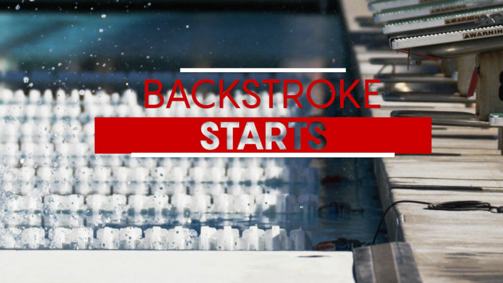 backstroke swimming start