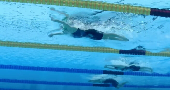 breaststroke swimming underwater